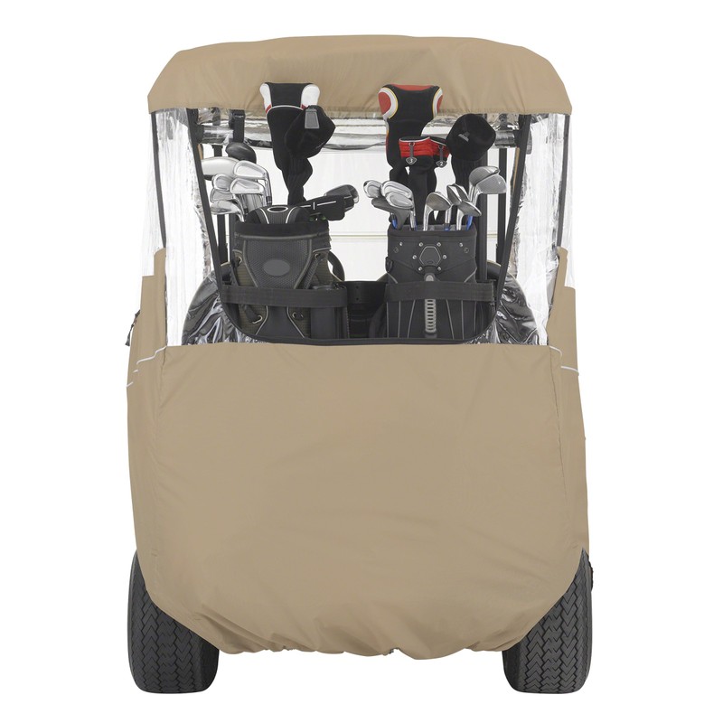 Classic Accessories Fairway Short Roof 2-Person Travel Golf Cart Enclosure,