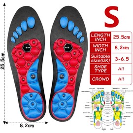 Innensohle Massage Atmungsaktiv S-Code Orthese Geräte Komfortable Orthopädische Einlagen für Männer und Frauen Sport Geeignet für Arbeitsschuhe im Freien Freizeitschuhe Sportschuhe