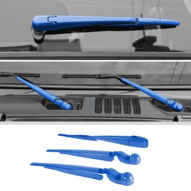 Windshield Wipers Arm Cover Trim Front Window Wiper Cover for Jeep Wrangler JL JLU & Gladiator JT 4xe 2018-2025 Exterior Accessories 8PCS Blue