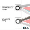 HB 13MM 100-Tooth Combination Ratchet Wrench, 3.6 degree swing arc,