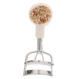 Baluue Shiny Rhinestone Eyelash Curler Wide Mouth Design for Comfortable Curling Long-lasting Lashes for Her