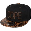 styleBREAKER Snapback Cap 'DDPE' in Leo Animal Print Design with