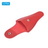PATIKIL 4.5"x2.6" Embroidery Scissors Sheath, 2 Pack PU Leather Nail