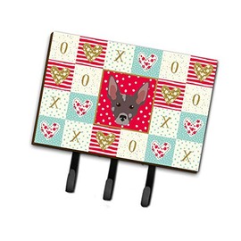 Caroline's Treasures CK5227TH68 Peruvian Hairless Dog Love Leash or Key Holder, Triple, Multicolor