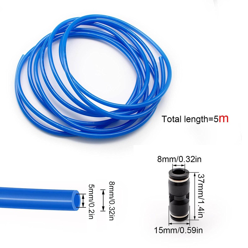 SRJQXH Outer Diameter 8 mm/Inner Diameter 5 mm Pneumatic Hose