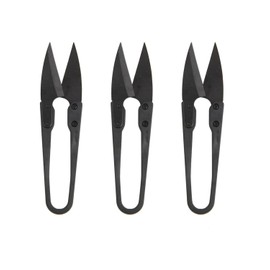 QLEUIFT 3 Pieces Thread Scissors Sharp Stainless Steel Universal Sewing Scissors for Precise Separation of Thread and Yarn, for Crafts and Plant Care