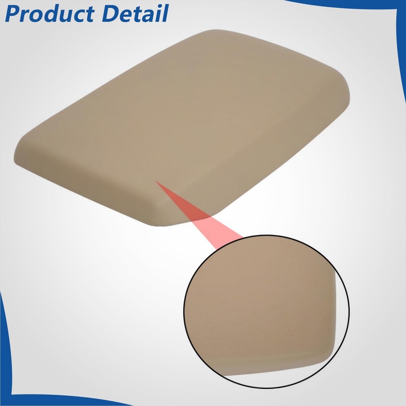 WFLNHB Beige Tan Center Console Lid Armrest Cover Replacement for