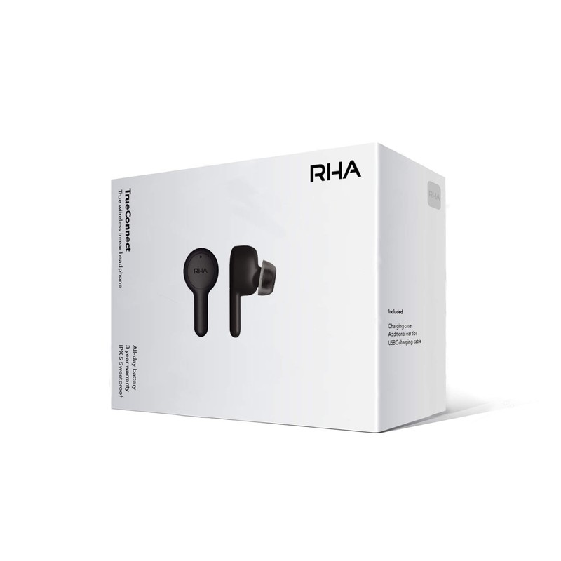 RHA Trueconnect - Carbon Black: True Wireless Earbuds with Bluetooth