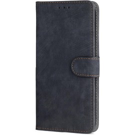 BEEJTUNY Leder Handyhülle für Doogee Note 59/Doogee Note 59 Pro, Hülle Geldbörse mit RFID Schutz, Magnetische Passform Schutzhülle, Integrierte TPU Cover Case.Schwarz