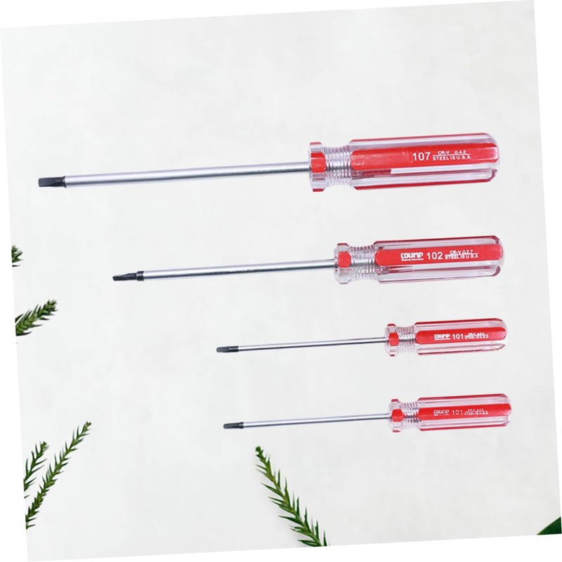 iplusmile 4pcs Triangle Screwdriver Vanadium Steel Removal Tool with Ergonomic