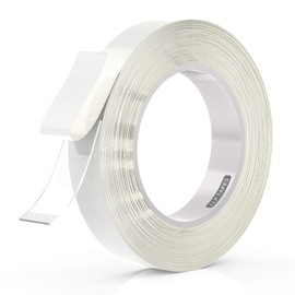 LLPT Double Sided Tape Clear Acrylic Strong Mounting Tape 3/4 Inch x 120 Inch Multiple Sizes Residue Free Waterproof Outdoor Indoor Adhesive for Nail Box Home Deco and DIY(WA053)