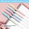 FINEASY 5 PCS Gel Pens,0.5mm Retractable Rollerball Pens Ballpoint Pens