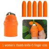2 Sets Finger Picker, Thumb Protector Gardening Separator, Nail Protector