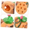Levemolo Realistic Aquarium Lotus Root Fish Tank Decor Artificial Lotus