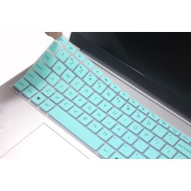 Uhamn Silicone Keyboard Cover Skin Compatible for HP OmniBook 7 Laptop 16 16-ay 16-az Series 16-ay0087nr 16-az0097nr, HP OmniBook 7 17.3” AI PC 17-dc Series 17-dc0000nr (with Numeric Keypad) (Mint)