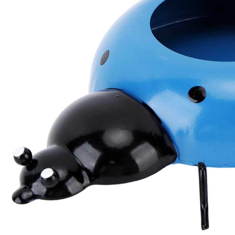 5.4cm Diameter Flower Pot Decor Ladybug Shaped Smoothing Surfaces Iron