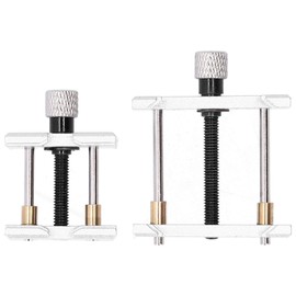 2pcs Adjustable Watch Case Holder, Steel Watch Movement Holder Base, Wristwatch Repairing Open Case Holder Watch Strap Remover Base Watch Repairing Tool for Watchmakers