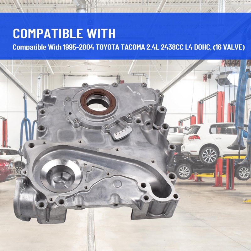11301-75030 Timing Chain Cover Oil Pump Compatible with 95-04 Toyota
