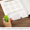 PATIKIL Bookmark Magnifier with Ruler, 2 Pack 3X Magnifying Sheet