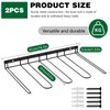 2 Pack Metal Boot Rack, Black Boot Organizer, Boot Holder,