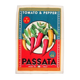 Tea Towel Vintage Passata 50 x 70 cm Cotton Pepper Motif