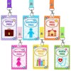 Hall Passes for Classrooms, 6 Set PVC Waterproof Bathroom Pass