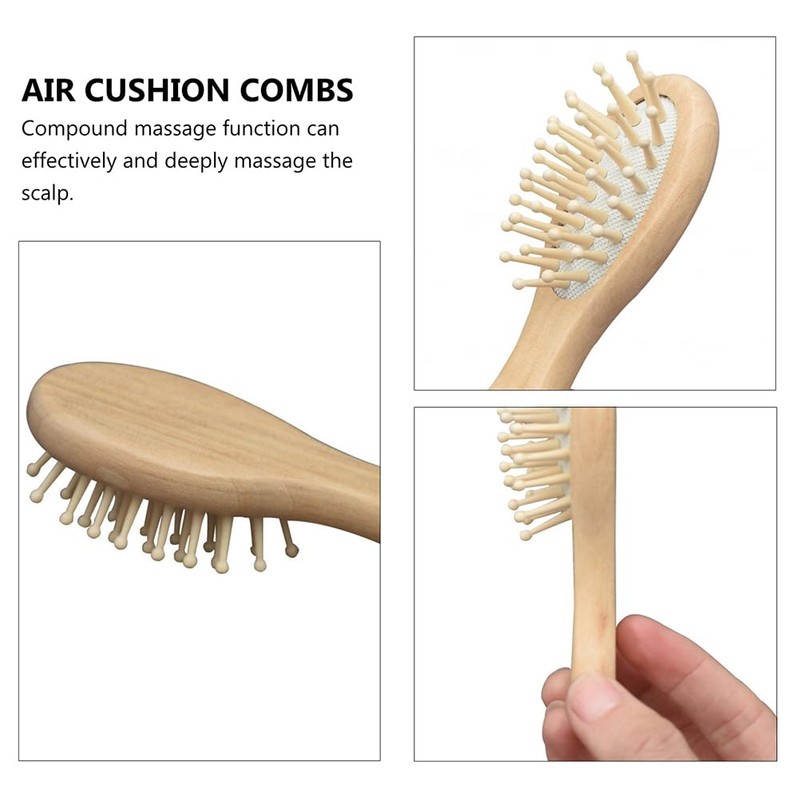 FOMIYES Haarbürste, Pneumtik-Haarbürste, kleine Reisehaarbürsten, Haarbürsten-Set für Zuhause und Reisen,