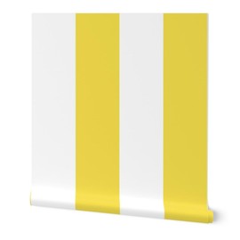 Peel & Stick Wallpaper Swatch - Yellow,Thick,Sunny,Large,Dramatic,Bold,Gold Custom Removable Wallpaper by Spoonflower