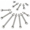 Boxonly M8x60mm Hex Head Screws Bolts, Nuts, Flat & Lock