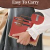 Simaixing Leather Notebook Pen Holder, 2.9 x 2.3 inch, Handmade