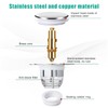 Diboniur Upgraded Bathroom Sink Plug, Universal Pop Up Bidet Plug,