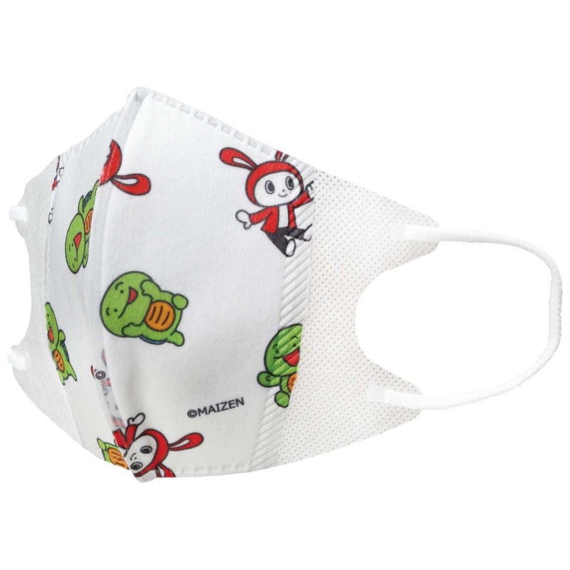 Skater MSKS25-A 3D Mask for Kids, Three-Layer Non-woven Fabric, Maizen