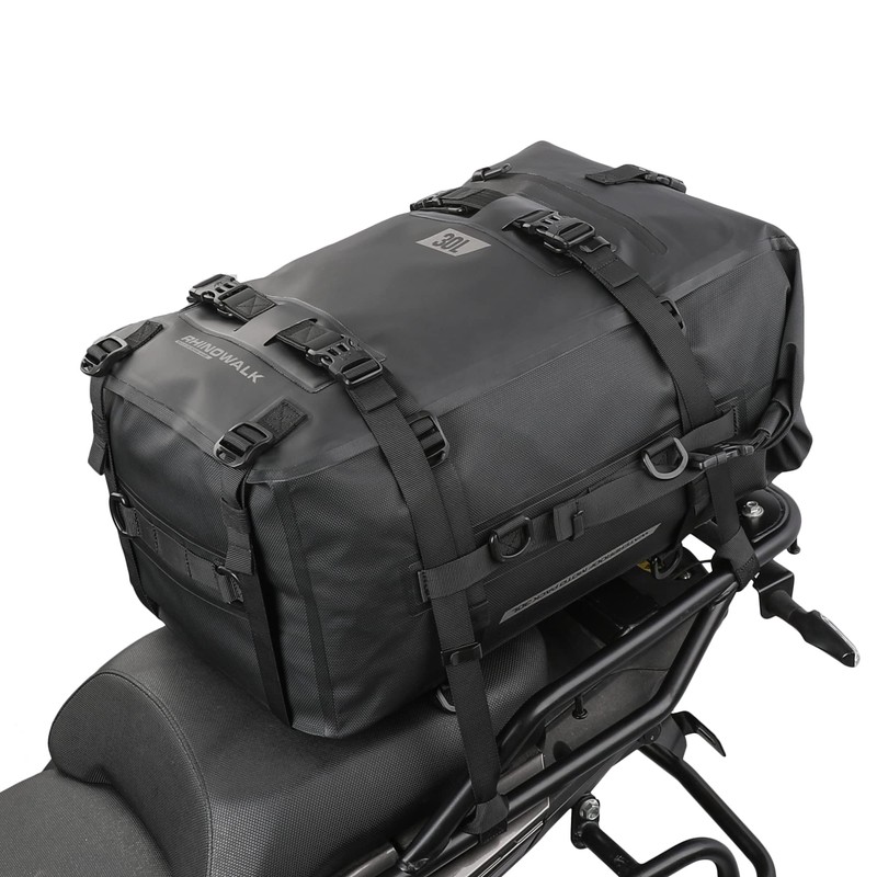 Rhinowalk Motorcycle Tail Bag, Travel Luggage Bags, Waterproof Rear Carrier,