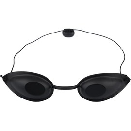 Solariumbrille, Solariumbrille aus Silikon, Infrarot-LED-Schutzbrille, UV-Schutzbrille, Rotlicht-Schutzbrille, für Schönheitskliniken, Schönheitsausrüstung, UV-Infrarot-LED-Phototherapie-Augenpflaster