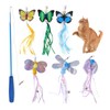 7pcs Cat Tassel Toys Play Chase Exercise Multifunctional Cat Butterfly