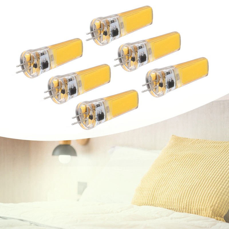 6 Pieces G4 LED Bulbs 9W Dimmable COB Lamp 500LM