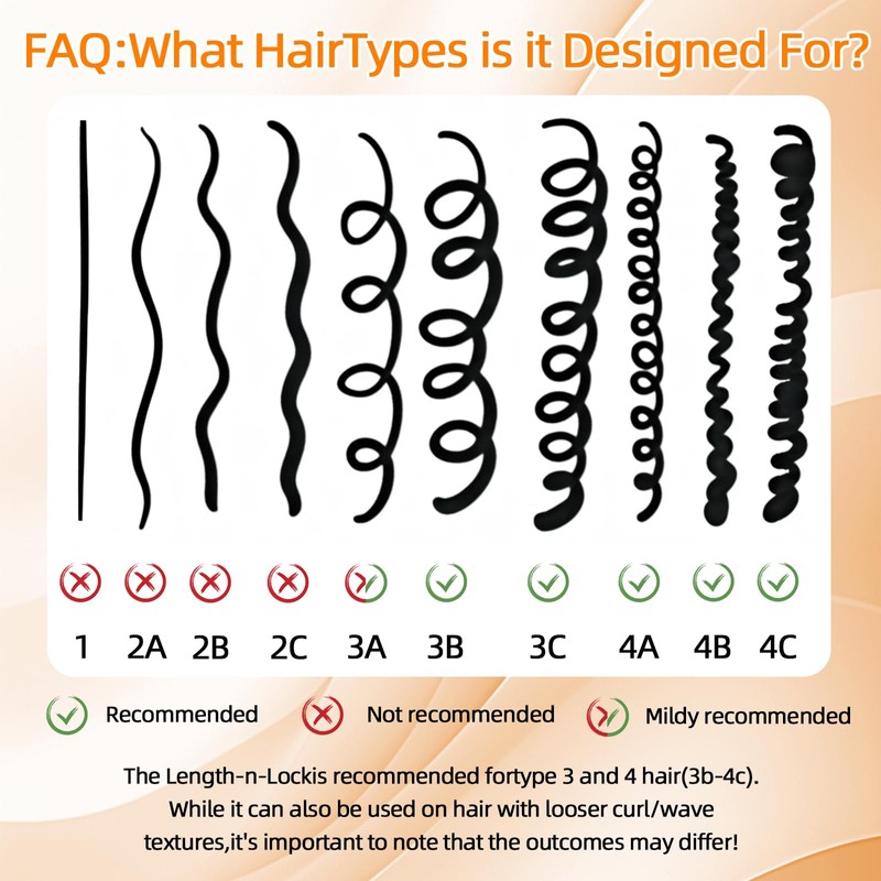 Lock Curly Hair Stretcher and Length Maintainer - Prevent Shrinkage
