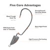 Weedless Darter Swimbait Jig Heads, Bullet Style Weighted EWG Offset