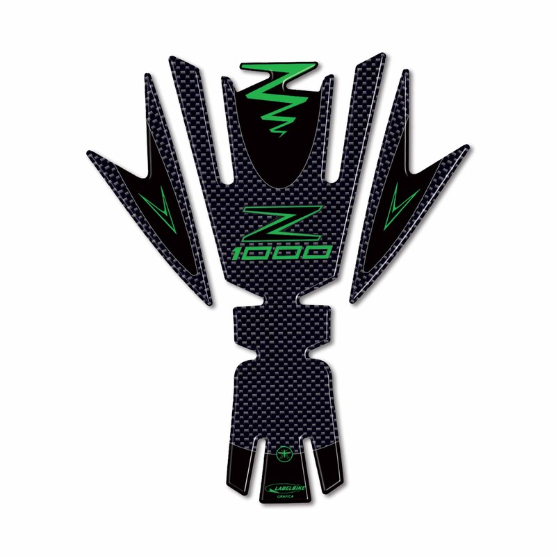 labelbike - Tank Pad Stickers 3D Tank - Carbon Green