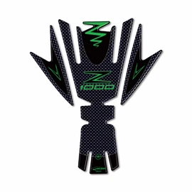 labelbike - Tank Pad Stickers 3D Tank - Carbon Green