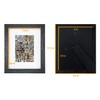 Anfoto Photo Picture Frame-8x10, Black -Wood Grain Style