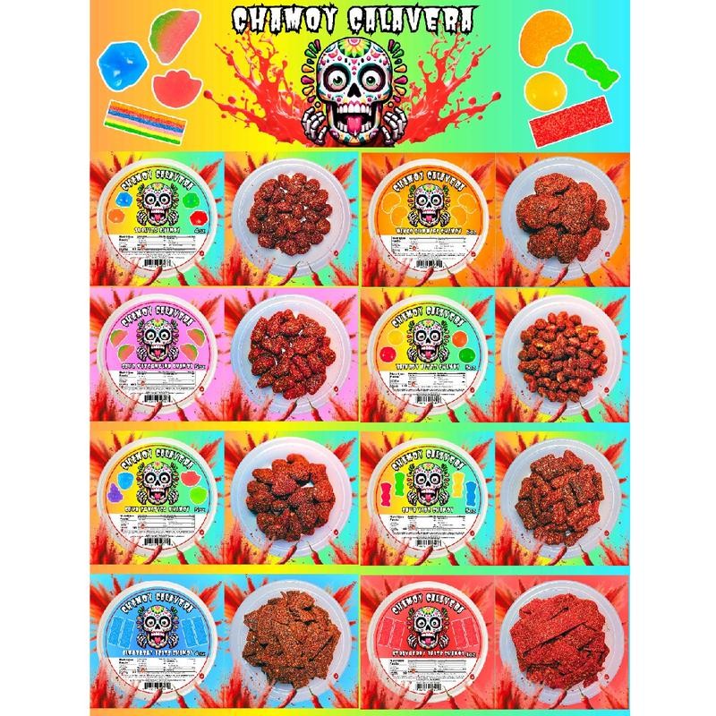 Strawberry Sour Belts Chamoy 4oz Jar Spicy Candy Snack mexican