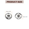 sourcing map 5 Set Sew-on Snap Buttons 10mm Metal Snap