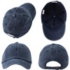 MEINICY 3 Pack Washed Plain Baseball Cap, Retro Adjustable Dad