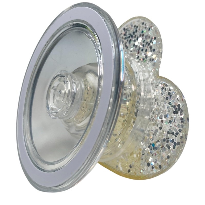 キラキラ ハート グラデーション サークル 磁力吸着 マグネット 折りたたみスマホグリップ ソケッツ 韓国 スマホリング