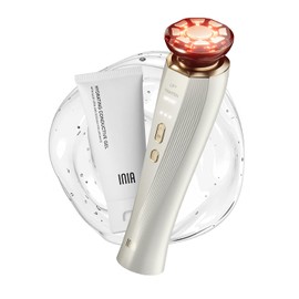 INIA Terapia de luz roja 3 en 1 para cara y cuello dispositivo de belleza para hinchazón y reafirmación de la piel herramienta de cuidado de la piel (blanco)