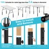 3-LEVEL Adjustable Table Leg Risers, Highly Durable Steel Folding Table