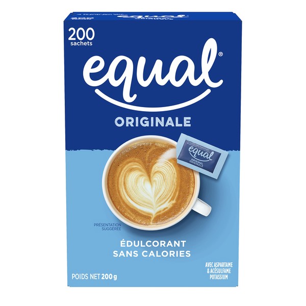 EQUAL 0 Calorie Sweetener, Sugar Substitute, Zero Calorie Sugar Free Sweetener Packets, Sugar Alternative, 200 Count