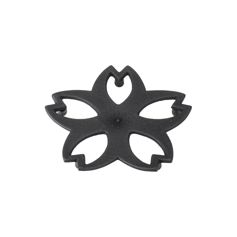 Ikenaga Iron Works Nambu Iron Kamashiki Cherry Blossom (Large) Black