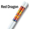 "Halten lenbenslang" Ceramic Chopsticks (10 Pairs) - Red Dragon Design